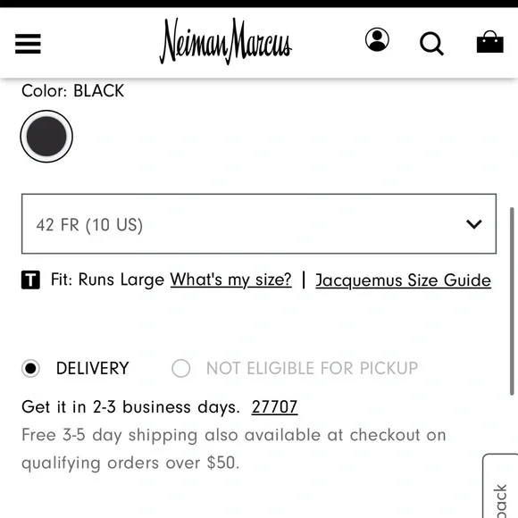 Jacquemus Melo Cutout Blazer Blue Stretch Wool Size 10 NWT - Picture 16 of 16